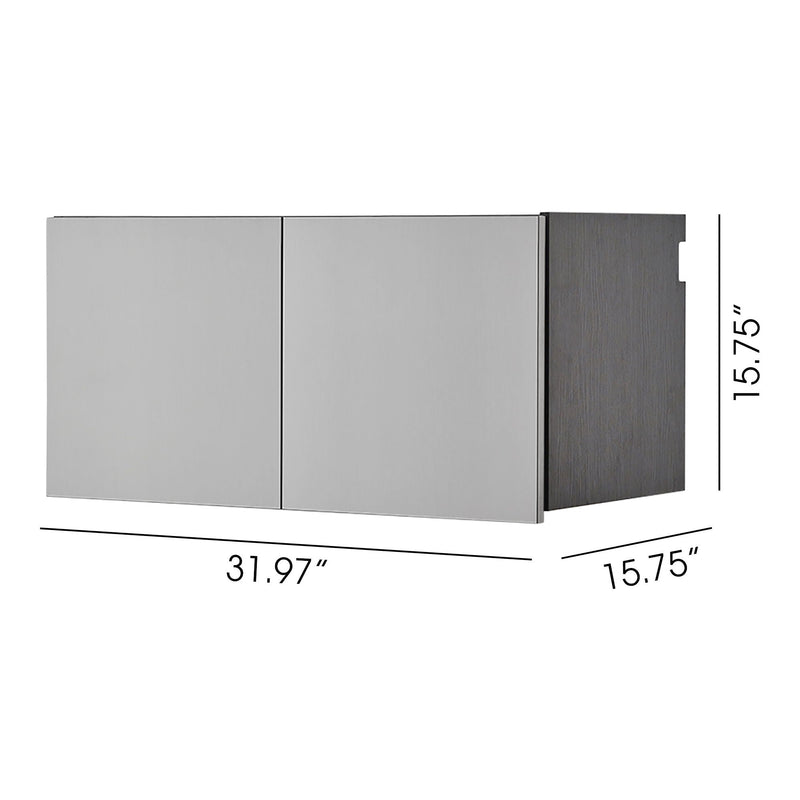 Astro Series - Wall Storage Cabinet With Soft Closing Drawers - Metallic Gray, photo 11 of 11