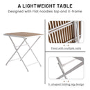 4 Piece Set Of Modern Designed Single Chairs With Folding Square Table by HouseOfZazla