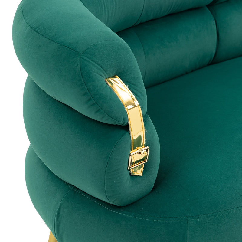 Accent Chair, leisure chair with Golden feet