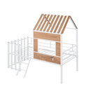 Loft Bed With Roof, Window, Guardrail, Ladder by Unique Piece Furniture