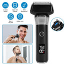 Electric Foil Face Shaver 5-Blade Electric Razor for Men Wet & Dry Jawline Beard Trimmer Precision Sideburn Shavers IPX6 Waterproof with LED DisplayÊC