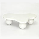 Cloud Shaped Coffee Table With 3 Ball Legs For Living Room