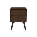 Caroline - Mid-Century Modern Style Night Stand 2 Drawer by Unique Piece Furniture