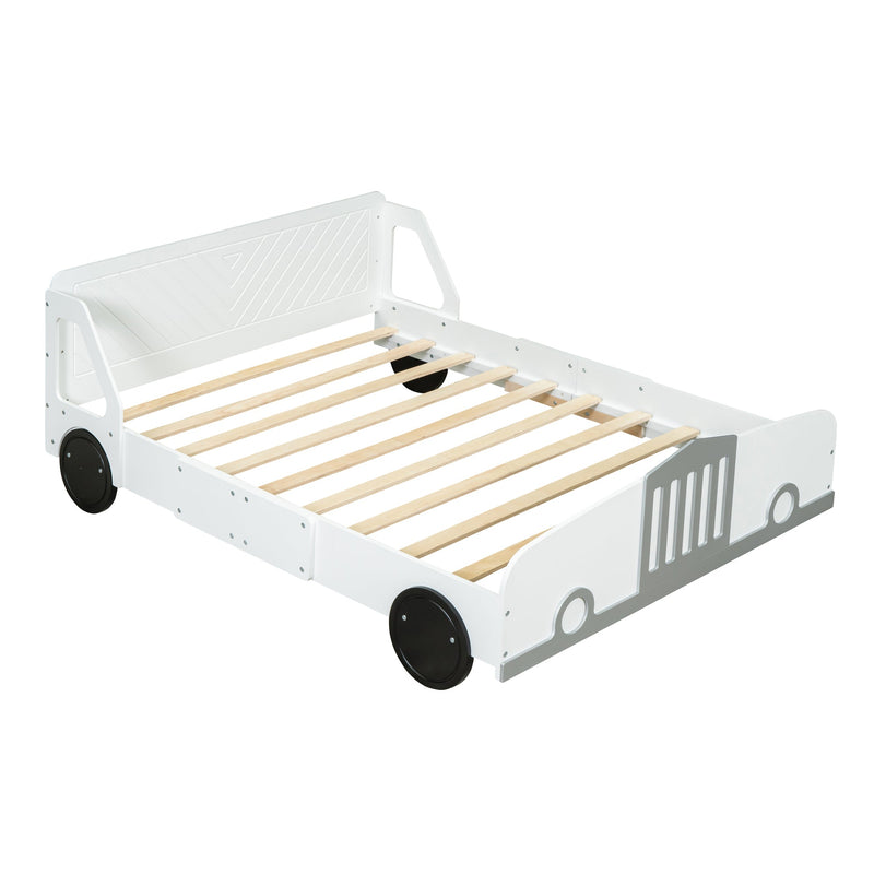 Walker Edison | Full Size Car Shaped Platform Bed