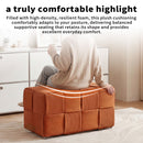 Modern Ottoman Foot Rest With Woven Design by Unique Piece Furniture