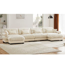 Super Comfort Oversized Modular Sectional Sofa With Movable Ottoman by HouseOfZazla