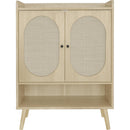 2 Door Shoe Rack, Freestanding Modern Shoe Storage Cabinet, for Entryway