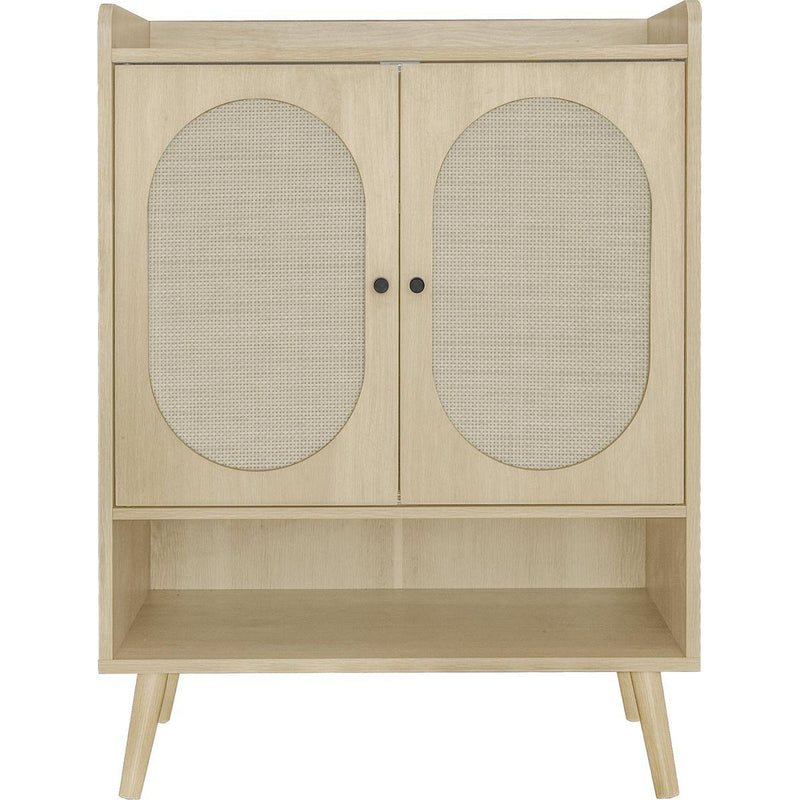 2 Door Shoe Rack, Freestanding Modern Shoe Storage Cabinet, for Entryway