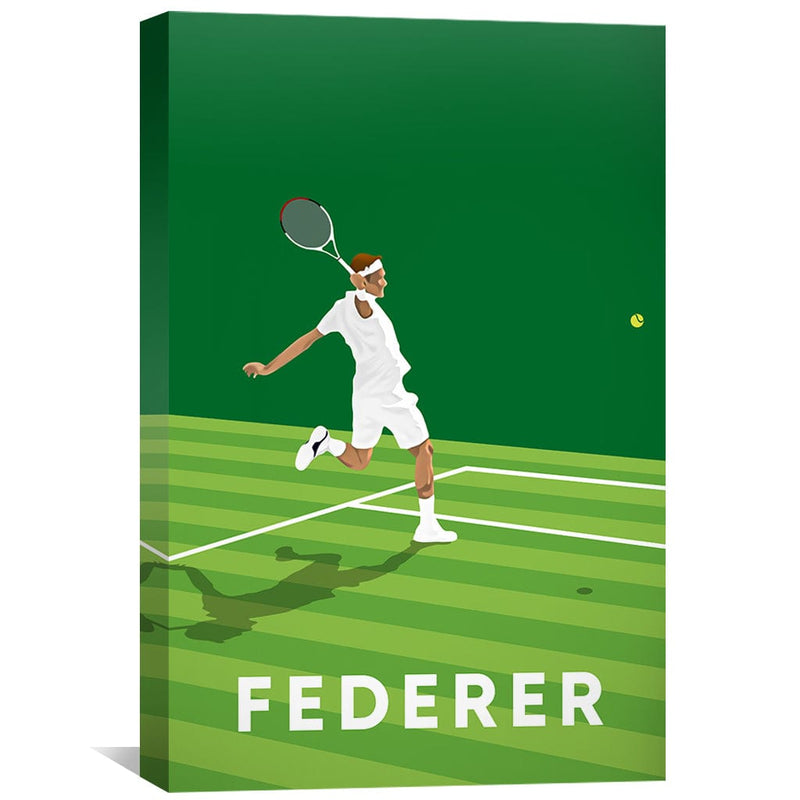 Federer Backhand Canvas