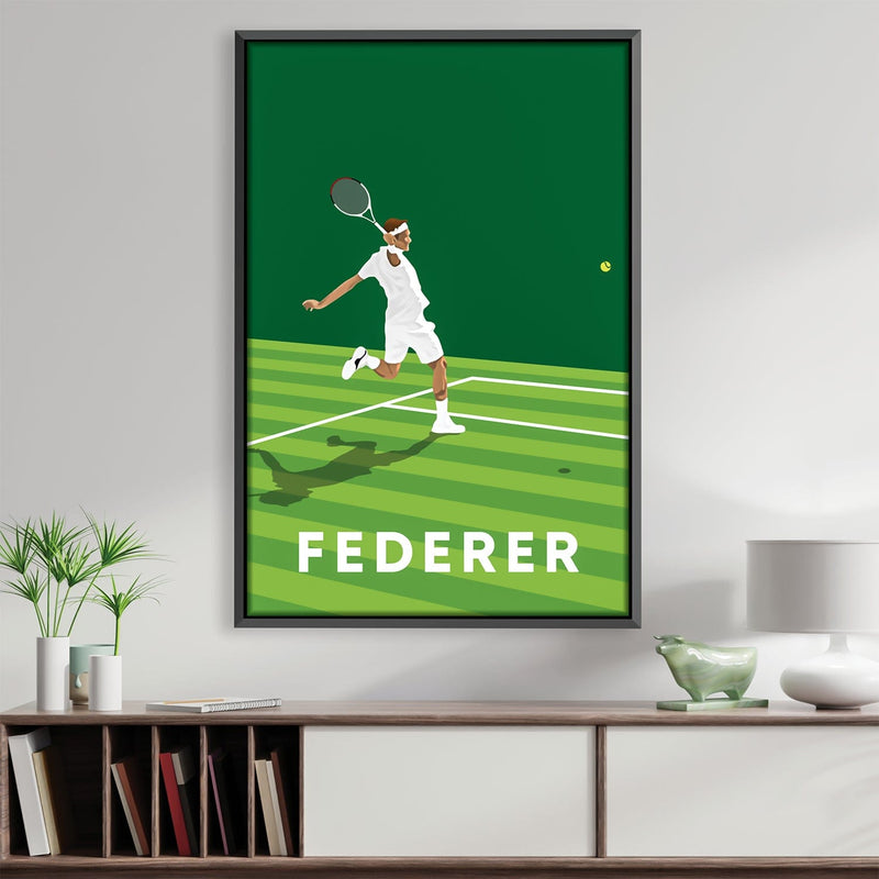 Federer Backhand Canvas