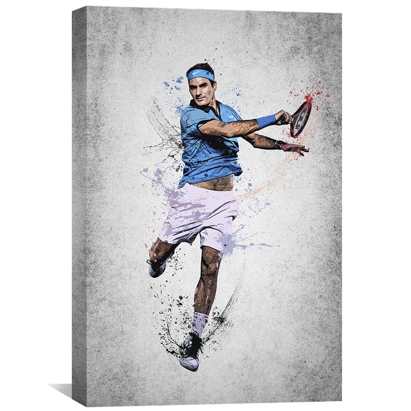 Federer in Grey Canvas