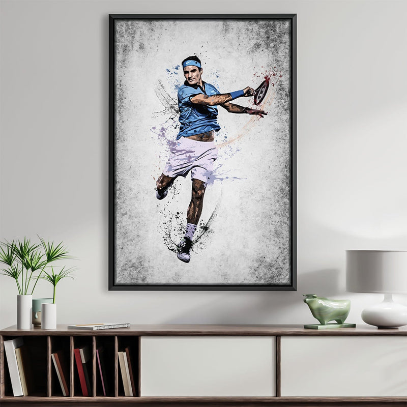 Federer in Grey Canvas