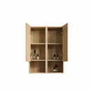 Abay Home Chic Striped Texture Bathroom Storage Cabinet by HouseOfZazla