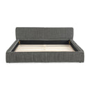 Modern Upholstered Platform Bed Frame With Pleated Design by HouseOfZazla