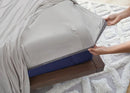 BedGear Vertex Sheet Set, Light Grey, Split King / Split Cal King by HouseOfZazla