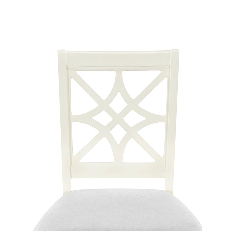 5-Piece 62x35.2inch Extendable Rubber Wood Dining Table Set with X-shape Legs,Console Table with Two 8.8Inch-Wide Flip Lids and Upholstered Dining Chairs, Beige