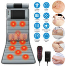 Full Body Electric Massage Mat with Heat Vibration Massage Pad Cushion Back Massage Mattress Chair Pad with Neck Massager Lumbar Pillow with 10 Vibrat