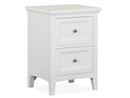 Heron Cove - Small Drawer Nightstand - Chalk White And Dovetail Gray by Unique Piece Furniture