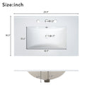 30-Inch Bathroom Vanity with Ceramic Sink and Ample Storage