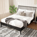 Bohemian Platform Bed With Tall Headboard by HouseOfZazla