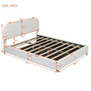 Upholstered Platform Bed With Hydraulic Storage System by Unique Piece Furniture