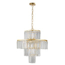 20' Modern Crystal Chandelier with Gold Finish