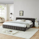 Modern Platform Bed Frame With Thick Fabric by Unique Piece Furniture