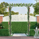 6.8 Feet Garden Arbor with Trellises for Climbing Plant Vine Rose by LJGDeals