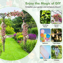 6.8 Feet Garden Arbor with Trellises for Climbing Plant Vine Rose by LJGDeals