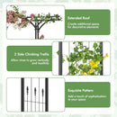 6.8 Feet Garden Arbor with Trellises for Climbing Plant Vine Rose by LJGDeals