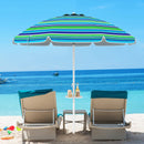 7.2 Feet Portable Outdoor Beach Umbrella with Sand Anchor and Tilt Mechanism by LJGDeals