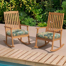 Outdoor Chair Cushions Set of 2, 19 x 19 x 4 Inch Tufted Seat Cushions by HouseOfZazla