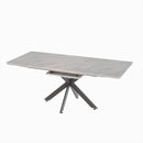 Modern Extendable Dining Table Set With Soft Padded Armless Chairs by Unique Piece Furniture