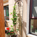 2 Pack Metal Garden Trellis for Climbing Plants Outdoor 86.7" x 19.7" Rustproof Plant Support Rose Trellis Netting Trellis Black