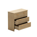 Cabinet With 4 Drawers For Bedroom - Natural by HouseOfZazla