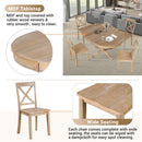 Modern Dining Table Set For 4, Round Table And 4 Kitchen Room Chairs, 5 Piece Kitchen Table Set For Dining Room, Dinette, Breakfast Nook by HouseOfZazla