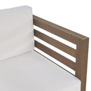 Outdoor Acacia Wood Patio Chair With Fabric Cushion by HouseOfZazla