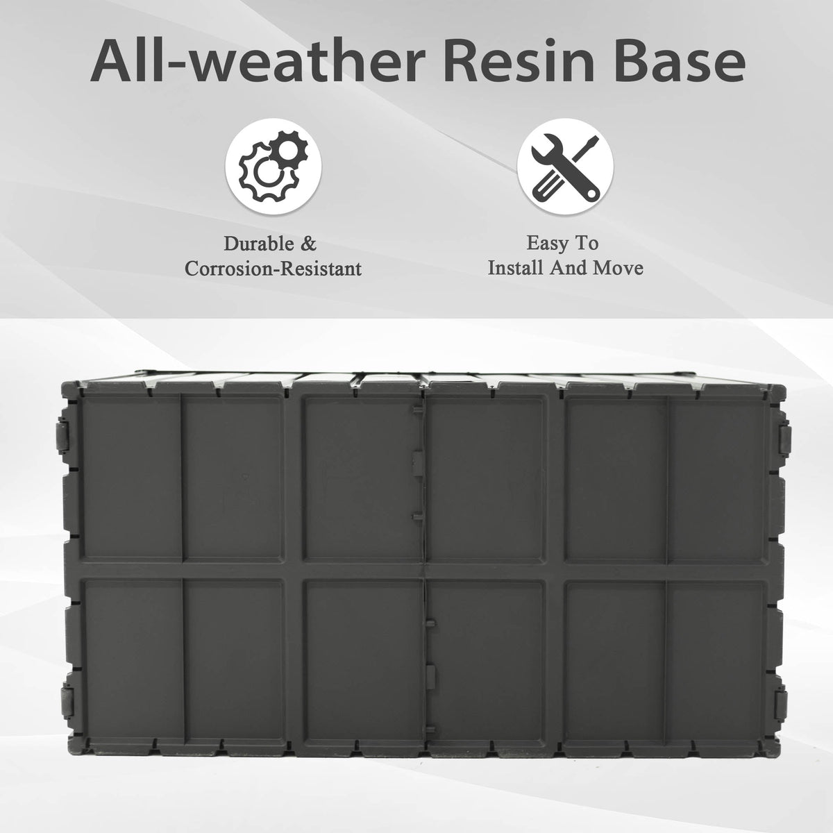 160 Gallon Outdoor Storage Deck Box Waterproof, Large Patio Storage Bin, photo 7 of 7