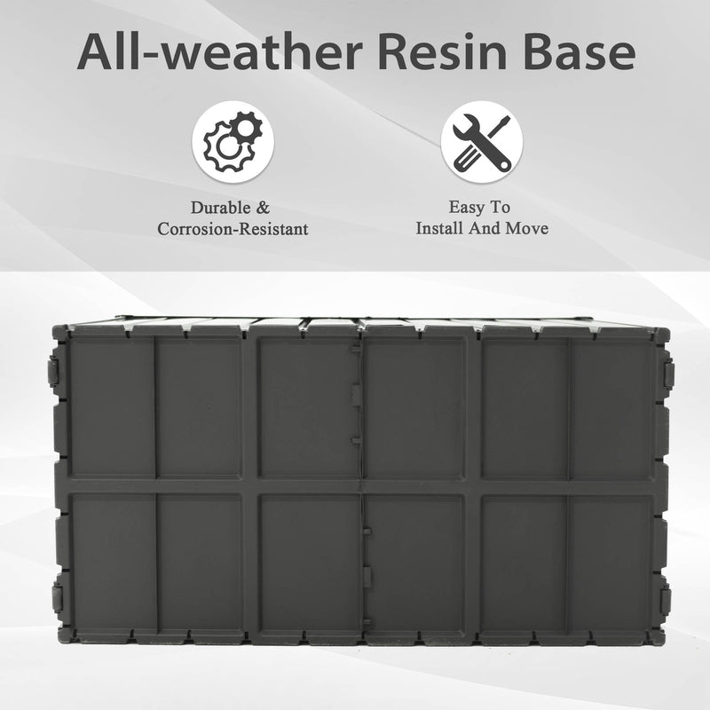 160 Gallon Outdoor Storage Deck Box Waterproof, Large Patio Storage Bin, photo 7 of 7