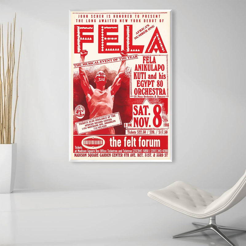 Fela Kuti New York Canvas