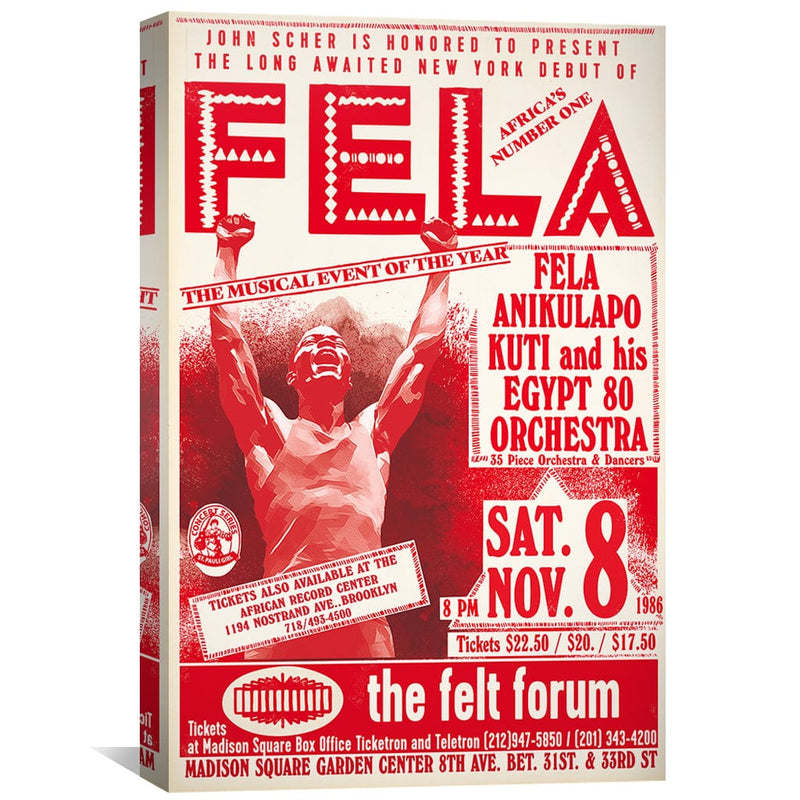 Fela Kuti New York Canvas