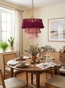 Fela Fabric Tassel Chandelier