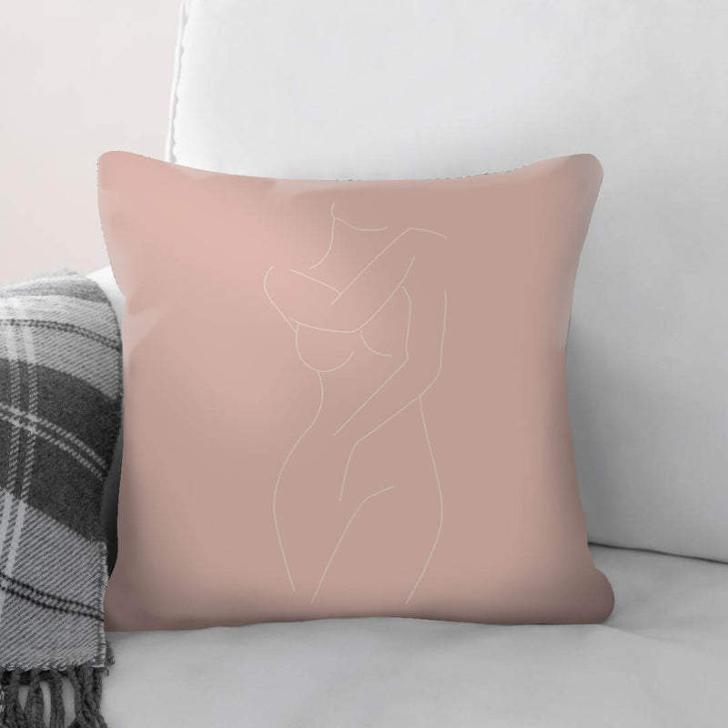 Female Line Art A Cushion