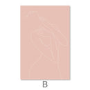 Female Line Art Canvas