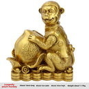 GobekUsa Brass Copper Monkey Cornucopia: Lucky Wealth Feng Shui Home Decoration