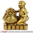 GobekUsa Brass Copper Monkey Cornucopia: Lucky Wealth Feng Shui Home Decoration