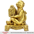 GobekUsa Brass Copper Monkey Cornucopia: Lucky Wealth Feng Shui Home Decoration