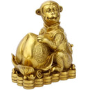 GobekUsa Brass Copper Monkey Cornucopia: Lucky Wealth Feng Shui Home Decoration