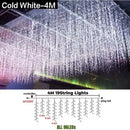 Festive golden led string lights outdoor garden decor by Decorbites