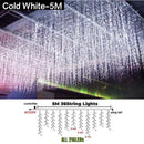 Festive golden led string lights outdoor garden decor by Decorbites